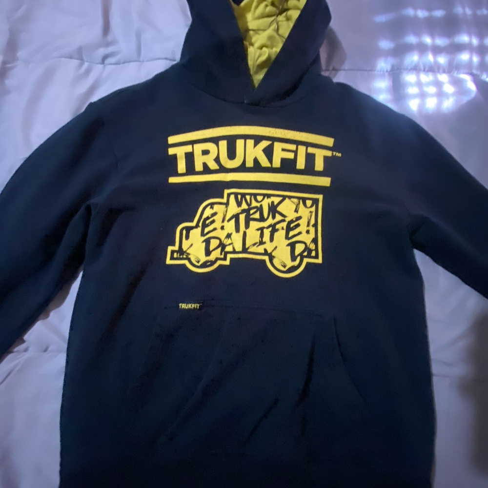 Trukfit Black and Yellow Hoodie
